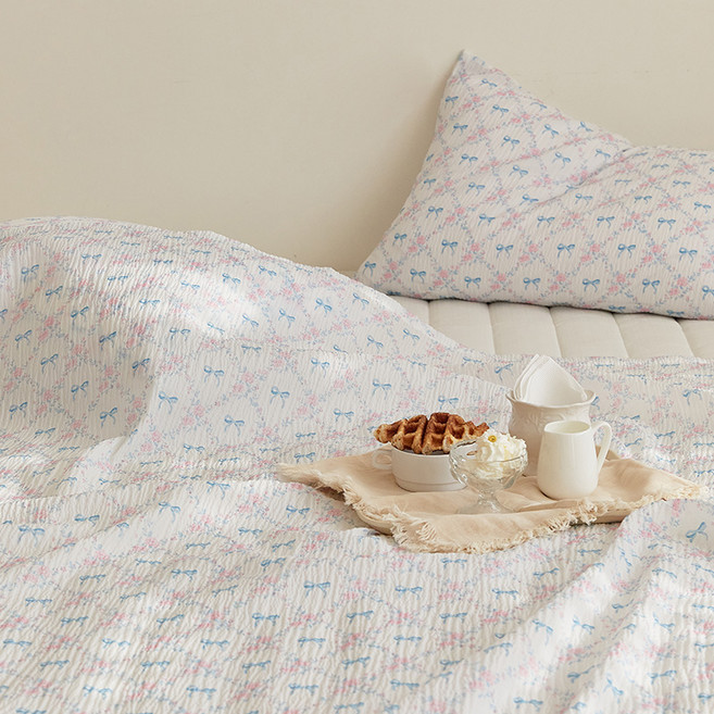 마틸라 썸머로맨스 스노우 시어서커 홑이불, 프렌치리본