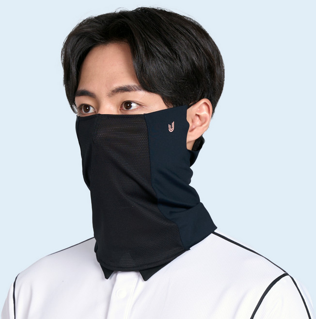 유투스포츠 아이엠 고무줄형 마스크, 블랙, 1개