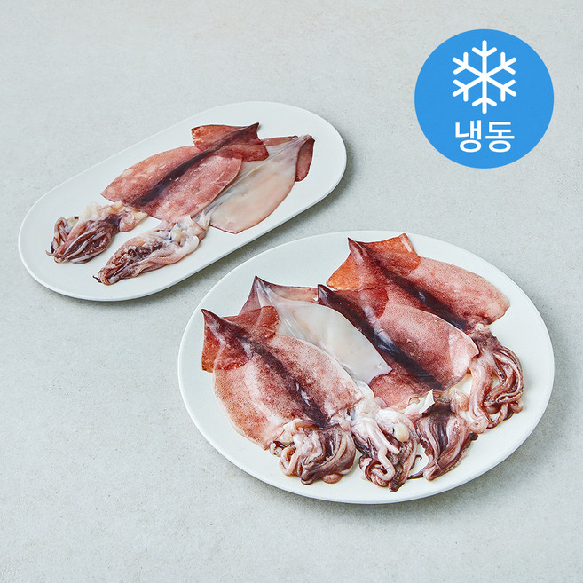 오바다 국내산 손질 오징어 6~7미 (냉동), 1개, 500g