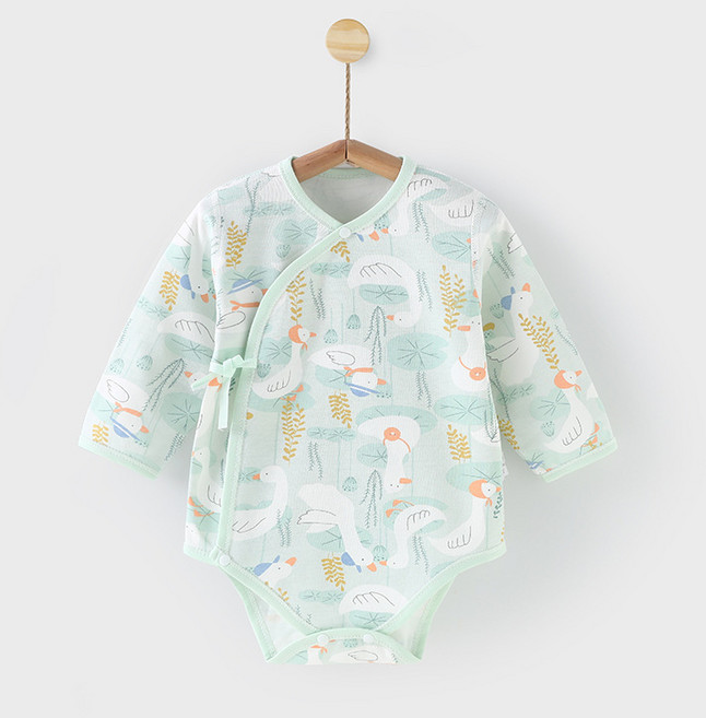 베베니즈 유아용 풀패턴 배냇 긴팔 바디수트