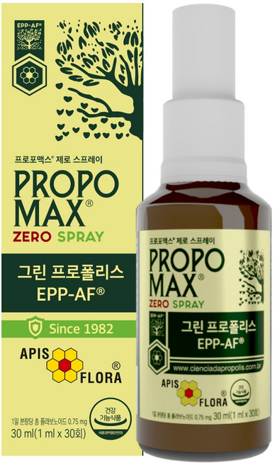 apis flora 綠蜂膠Propomax無酒精噴霧, 1個, 30ml