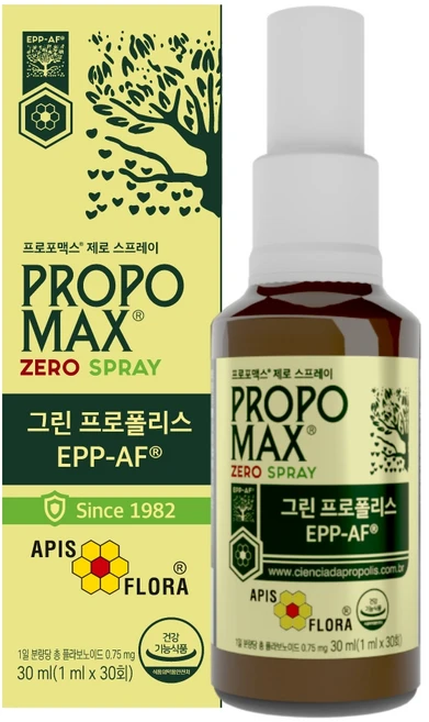 아피스플로라 그린 프로폴리스 프로포맥스 제로 스프레이, 1개, 30ml - 쿠팡