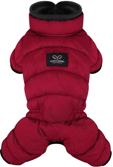 퍼피엔젤 강아지 AIR2 패딩오버롤 PA-OW541, 188Brown, 1개