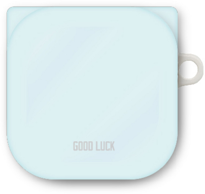 프루그나 디자인 굿럭 갤럭시 버즈 프로 / 버즈 라이브 / 버즈2 케이스, 갤럭시 버즈 PRO, 파스텔블루