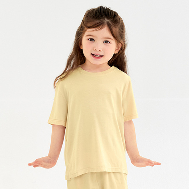 유니프랜드 아동용 컴포트 모달 5부 실내복 상하 세트