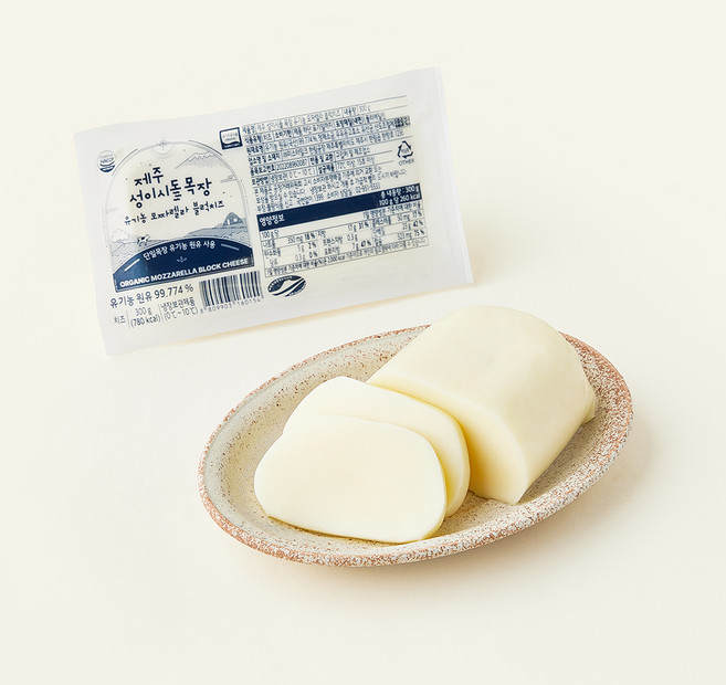제주성이시돌목장 유기가공식품 인증 모짜렐라 블럭치즈, 300g, 1개입, 1개