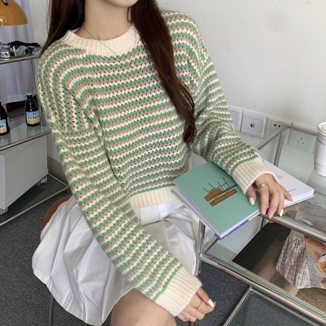 알로데 여성용 라운드 니트 티셔츠