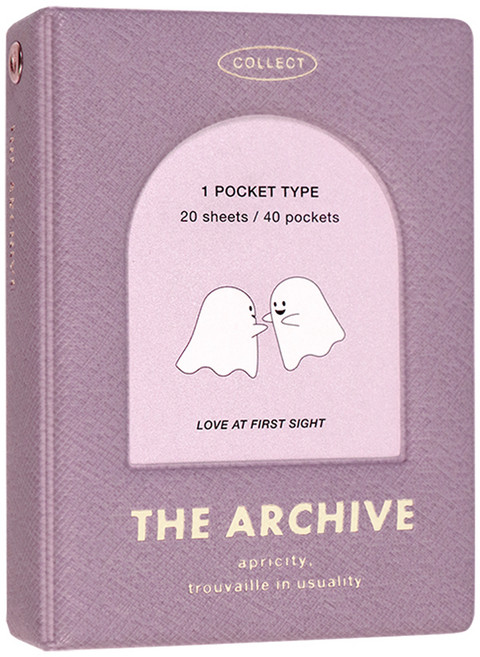 아이코닉 아카이브 1단 콜북 포토카드 앨범, 03 LAVENDER, 20매