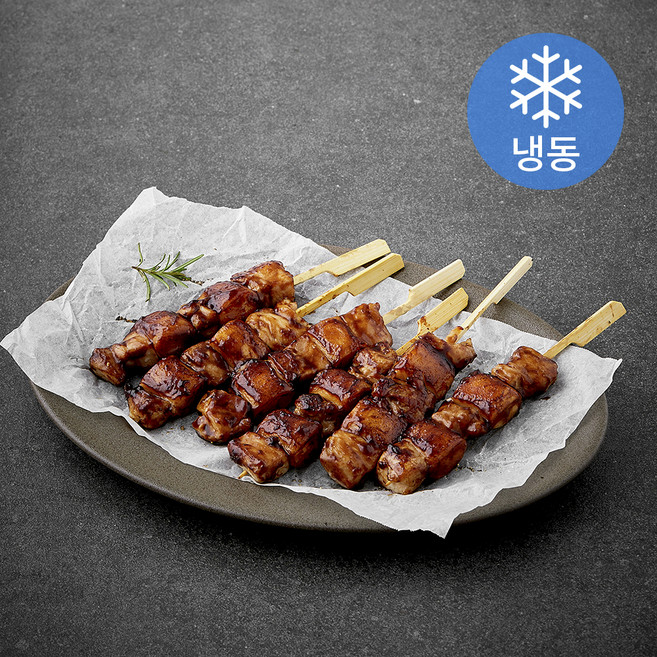 푸드랩플러스 고꼬치 떡닭 닭꼬치 50g x 6개입 + 소스 60g 세트 (냉동), 360g, 1세트