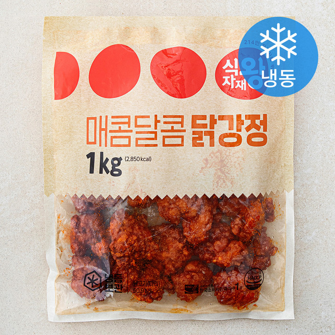 식자재왕 매콤달콤 닭강정 (냉동), 1kg, 1개