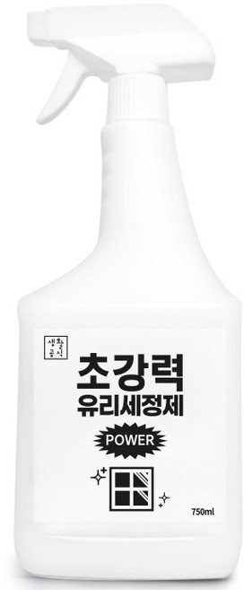 생활공식 초강력 파워 유리세정제, 1개, 750ml
