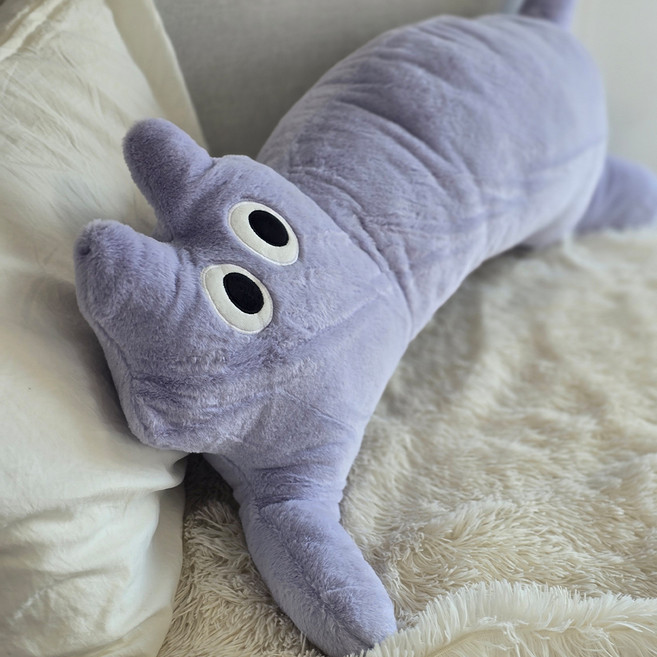 다다랜드 롱캣 바디필로우 인형쿠션, 라벤더