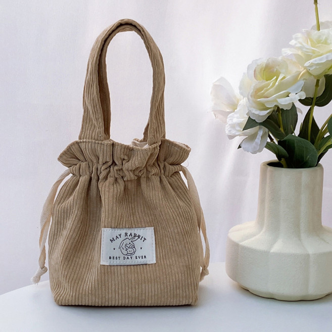 알로데 복조리 코듀로이백