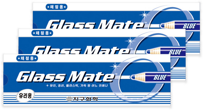 지구화학 글라스메이트 파랑 12p, 1색, 3개