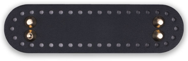 징가방바닥 타원형 18.5 x 5 cm, 블랙, 1개