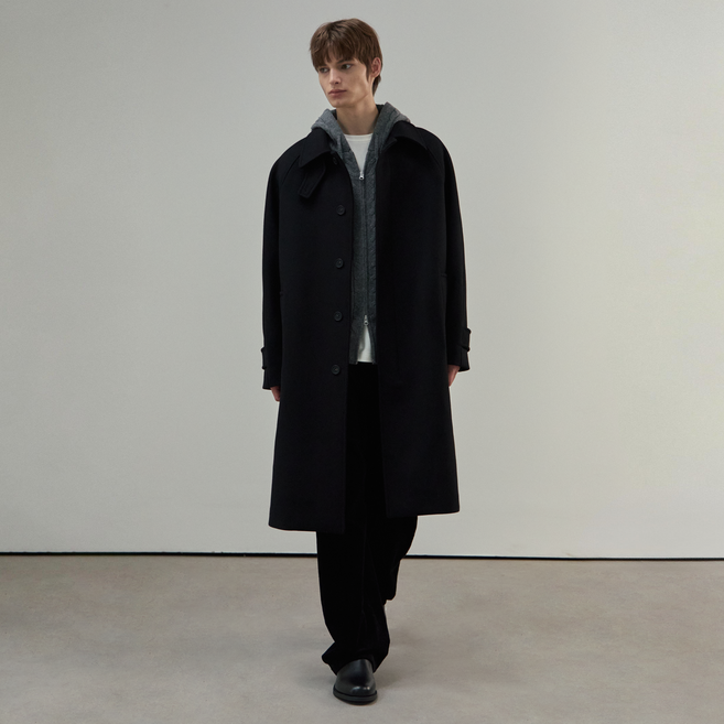 마인드브릿지 남성용 발마칸 오버핏 롱코트 MZCA71A1