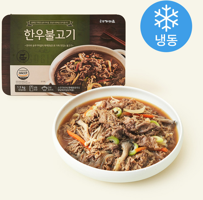 송추가마골 한우 불고기 (냉동), 1.5kg, 1개