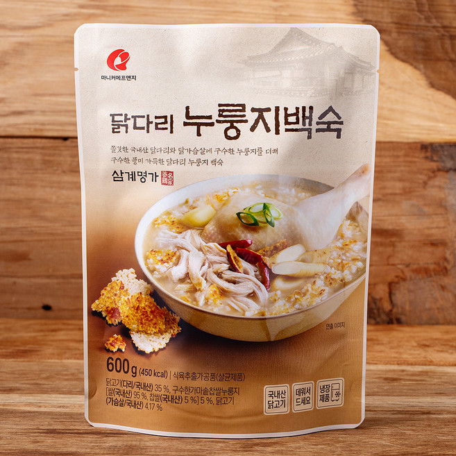 마니커에프앤지 닭다리 누룽지백숙, 600g, 1개
