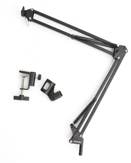 G2 2관절 270도 회전 탁상용 마이크 스탠드, 블랙