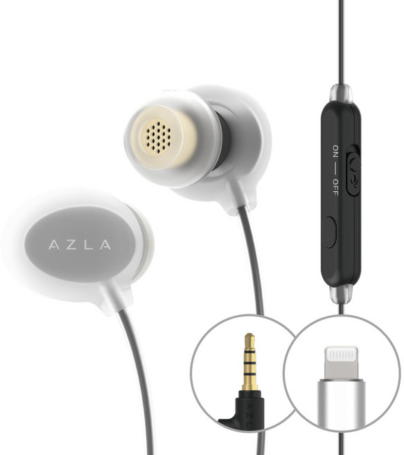 AZLA 矽膠 LT 型 iPhone 專用耳機 ASE-500 黑色