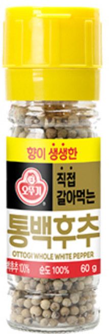 오뚜기 직접 갈아먹는 통백후추, 1개, 60g