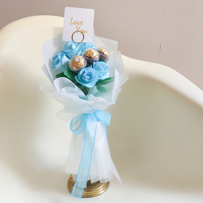 아스파시아 러브 라인 페레로로쉐 꽃다발, 블루