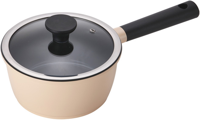 PN풍년 인덕션 마레 데이라이트 편수 냄비, 18cm, 크림 옐로우, 1개, 18cm