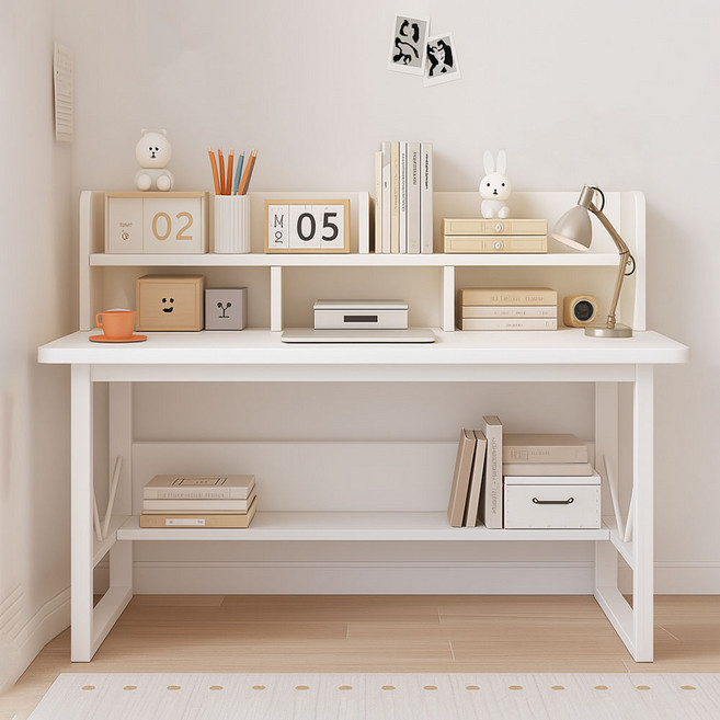 가구느낌 봇게이밍 책상, 화이트화이트