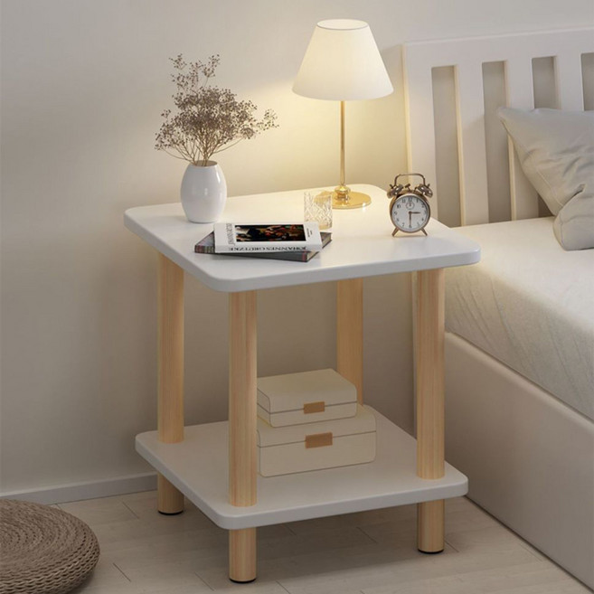 케리빙 침대 협탁 테이블, 화이트, 1개