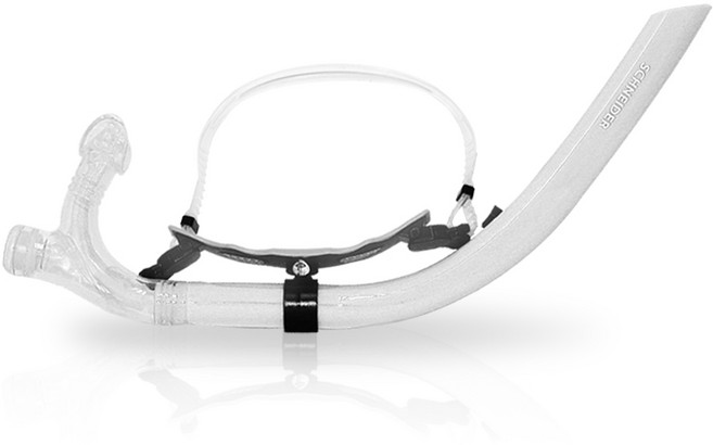 SCHNEIDER 수영 훈련용 센터스노클, 화이트