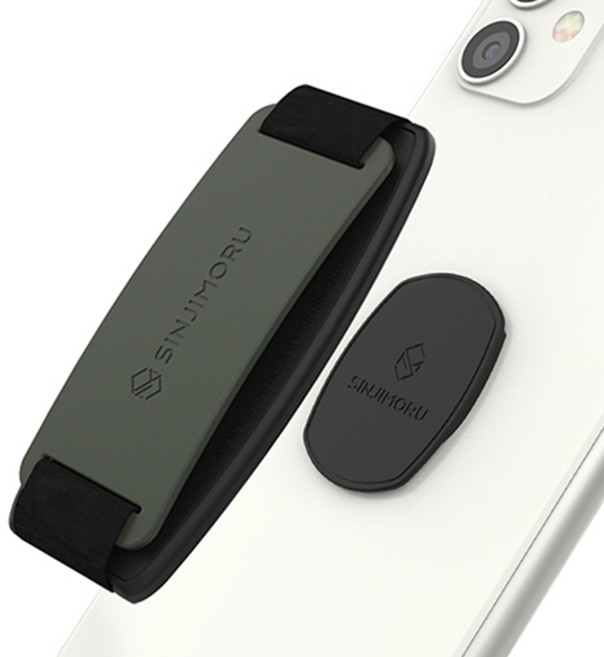 신지모루 탈부착 신지마운트 S그립, 올리브그레이, 1개