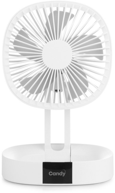 캔디 휴대용 폴딩팬 선풍기, 화이트, CF-10