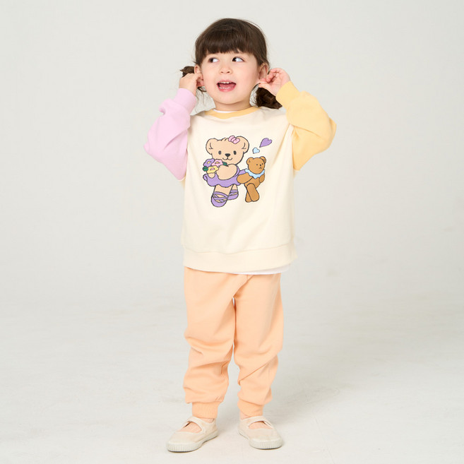 KIDSCOMO 童款天使熊大學T+束口褲套裝