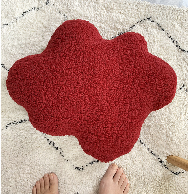 생활단짝 구름모양 인테리어 쿠션, 레드