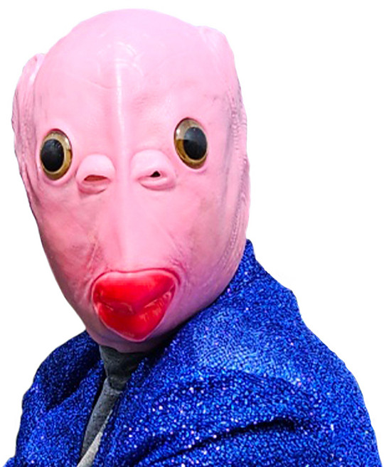리빙다 물고기 외계인 가면, 핑크, 1개