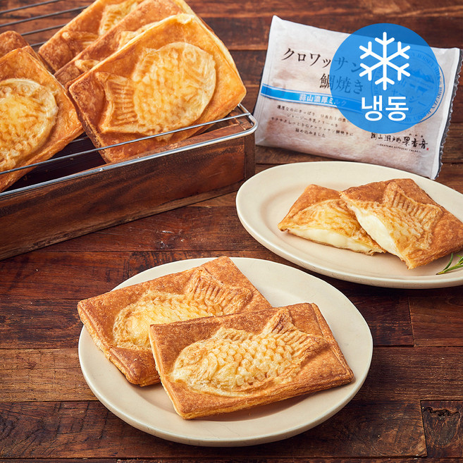 크로와상 타이야끼 밀크향 붕어빵 (냉동), 80g, 1개입, 8개