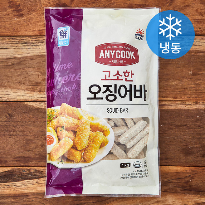 대림선 애니쿡 오징어바 (냉동), 1kg, 1개
