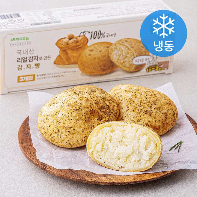 프레시오늘 리얼 감자로 만든 포슬포슬 쫀득 감자빵 (냉동), 85g, 3개입, 1개