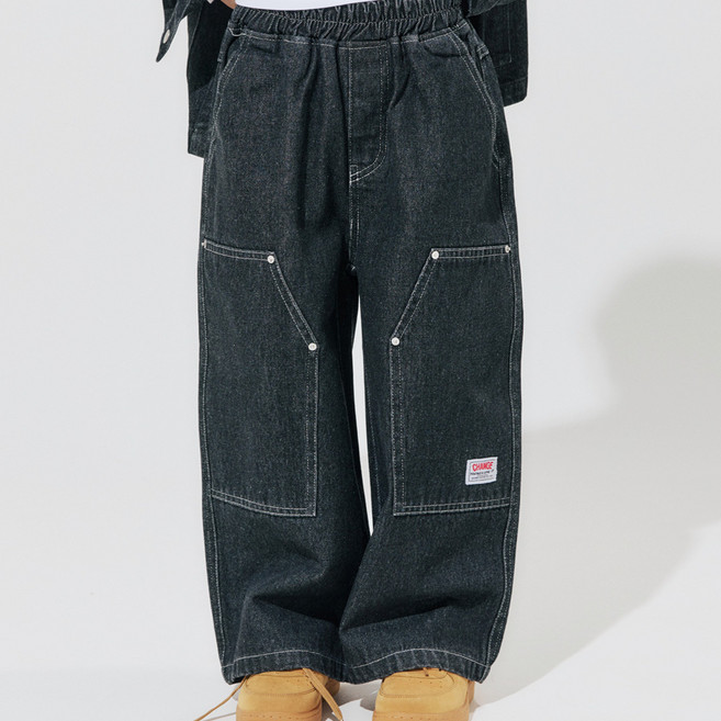 바브키즈 빅포켓데님팬츠