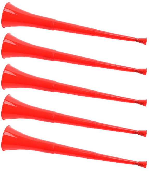 巫巫茲拉加油喇叭 紅色 5入組, 5個, 顏色隨機