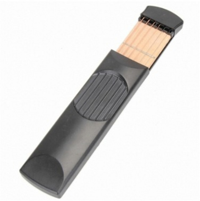 휴대용 포켓 기타 연습기, 1개, 블랙