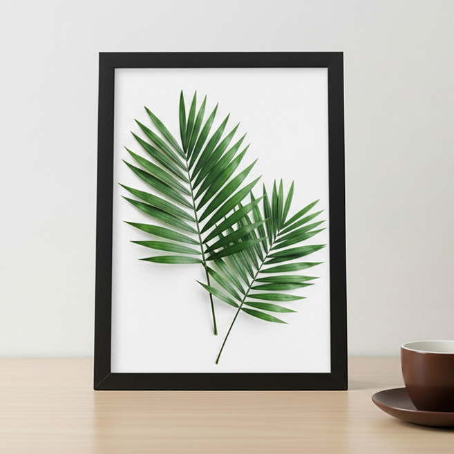 대한 탁상 벽걸이 베이직 인테리어 A4 액자프레임, 1개, 블랙