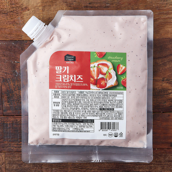 비욘드 딸기 크림치즈, 1kg, 1개입, 1개