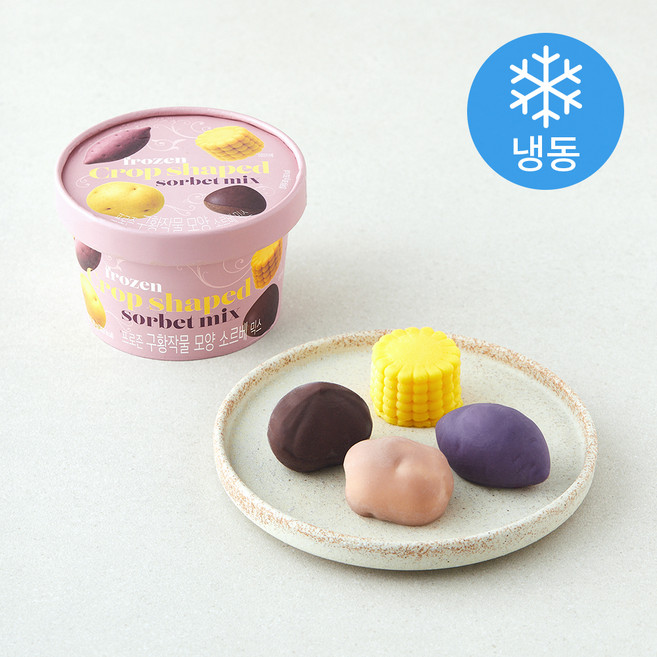 피치코리아 프로즌 구황작물 모양 소르베 믹스 아이스크림 (냉동), 80g, 1개, 1개입
