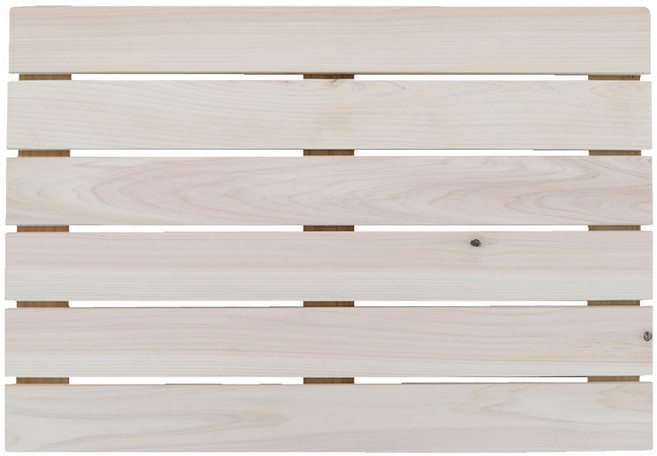 優質扁柏木原木腳踏板 方形, Natural, 1個