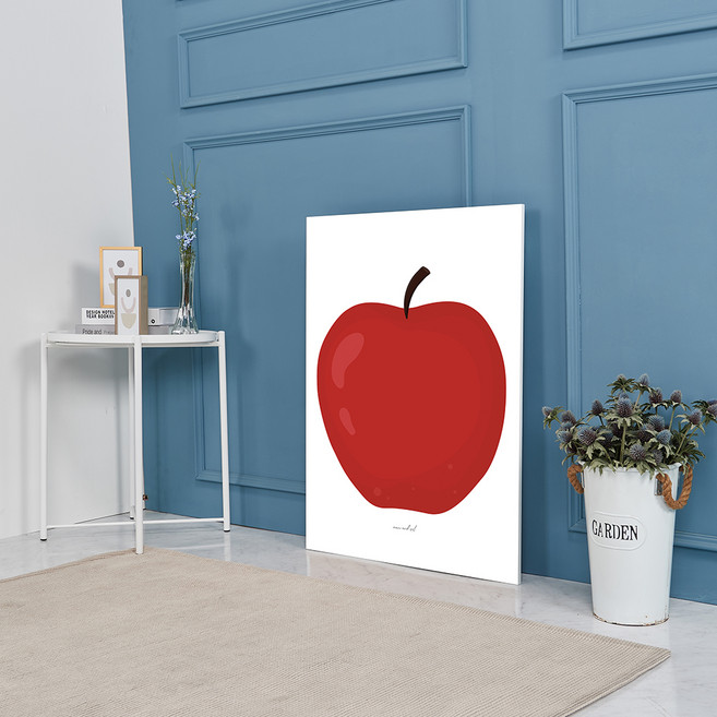 마니앤솔 높이조절 액자테이블 대, 붉은사과