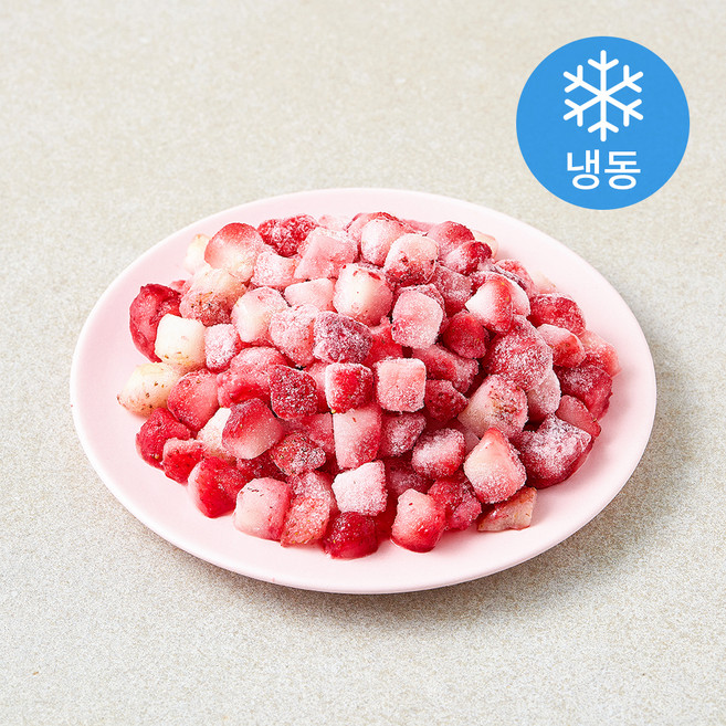 뉴뜨레 딸기 다이스 (냉동), 1개, 1kg