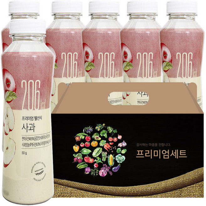 프리미엄웰선식 사과, 1개, 300g