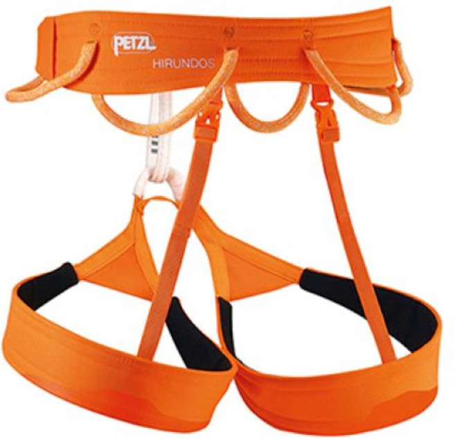 PETZL Hironido 超輕量多段攀巖吊帶安全帶 AP-C036, 橘色