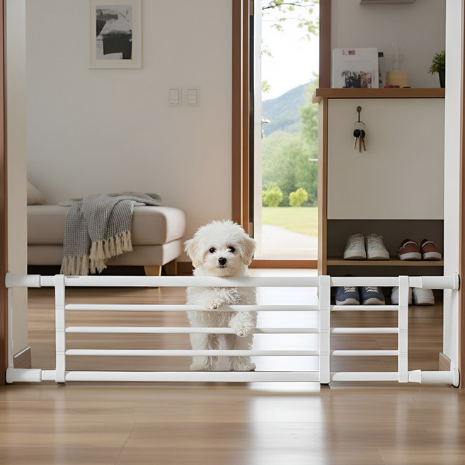 Montree 狗狗壓縮型圍欄, 白色, 1個